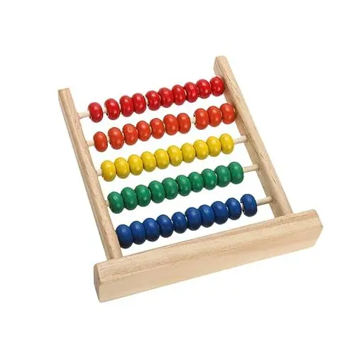 Produktbild: TOYANDONA Abakus aus Holz Spielzeug pädagogische Intelligenzperle für Kinder 5 Reihen Mathe-Abakus Bambus