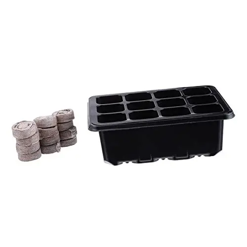 Produktbild: TOYANDONA Anzuchtkasten Mit Torfpellets Und Schale Zum Anpflanzen Starterblock Für Gartenpflanzen Inkl Saatgut-Presse Für Weizengras Und Mehr