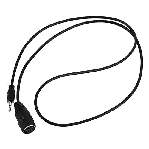 Produktbild: TOYANDONA Audio-adapterkabel Midi-anschluss Midi Zu Trs Din-5-pin-adapter Audiokabel-verlängerung Midi-5-pin-adapter Kopfhöreradapter 5-poliger Auf 3,5-mm-adapter Stereo Audioleitung Pvc