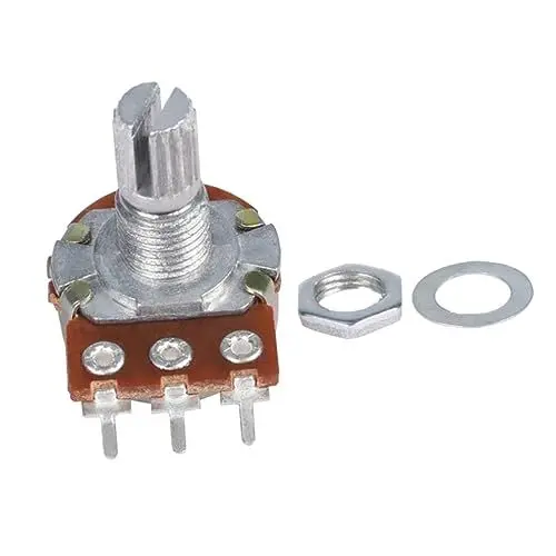 Produktbild: TOYANDONA Bk Potentiometer Gitarre Langer Knurled Split Shaft Audio Potentiometer Zur Anpassung Von Lautstärke Und Zum Ersetzen Von Reglern Hochwertige Klangregelung