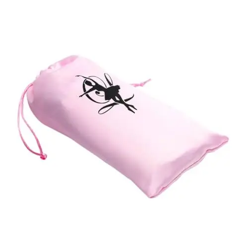 Produktbild: TOYANDONA Aufbewahrungstasche Für Balletttanz Ballettschuh-Make-up-Tasche Ballettaufbewahrung Tanzende Schuhtaschen Tanzbeutel Schuhbeutel Für Balletttanz Tanzschuhtaschen Satin- Rosa