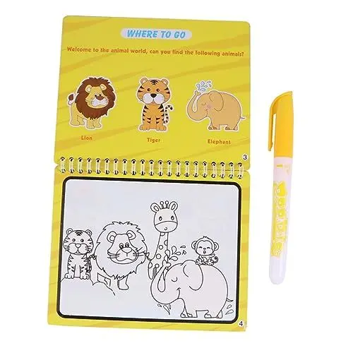 Produktbild: TOYANDONA Bilderbuch für Kinder Bücher zum Ausmalen von Wasser Werkzeug aenima kindermalbuch bilderbuch kinder Lernwerkzeuge zum Zeichnen von Kindern wiederholbares Bilderbuch Papier