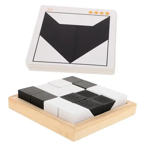 Produktbild: TOYANDONA Block-Puzzle Blockrätsel Spielzeug Bauen Konstruktionsspielzeug Babyblöcke Spielzeug Brettspiele Spiel-Puzzle-bauwürfel Tabletop-Spiele Säuglingsblockaden Baustein-rätsel Holz