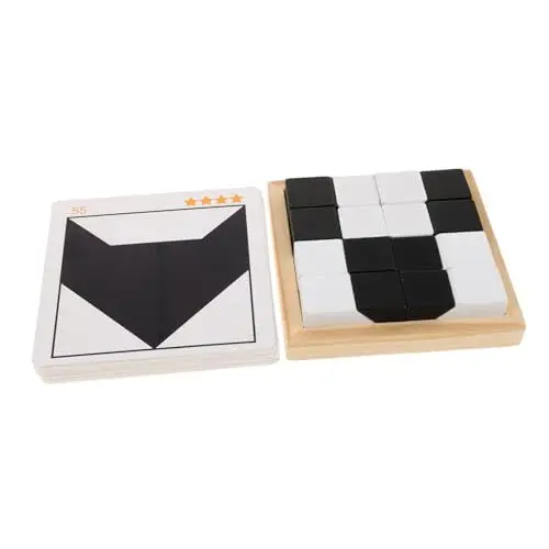 Produktbild: TOYANDONA Block Puzzle Junge Spielzeug Lernspielzeug Puzzles Spielzeug Puzzles Für Puzzle Für Puzzle Gebäude Würfel Blöcke Brettspiele Gebäude Spielzeug Blöcke Holz
