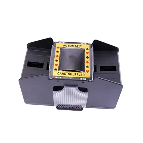 Produktbild: TOYANDONA Automatischer Kartenautomat – Poker-/Bridge-größe – Einfach Zu Bedienen – Batteriebetrieben – Elektrische Karte Für Pokerspiele