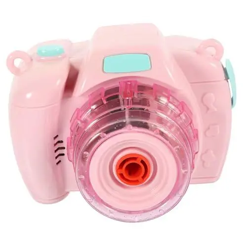Produktbild: TOYANDONA Bubble-Maker-Kamera Automatisches Blasengebläse Soundeffekt Blasengebläse Seifenblasenmaschine Bubble Maker Lernspielzeug Blasengebläse-musikkamera Kamerablasenhersteller Rosa