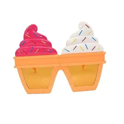 Produktbild: TOYANDONA Creme Accessoires für den Junggesellenabschied bilden Mode Sonnenbrillen Gläser Neuartige Sonnenbrille Zubehör für Partykostüme lustige Brille Abschlussball Requisiten Eis