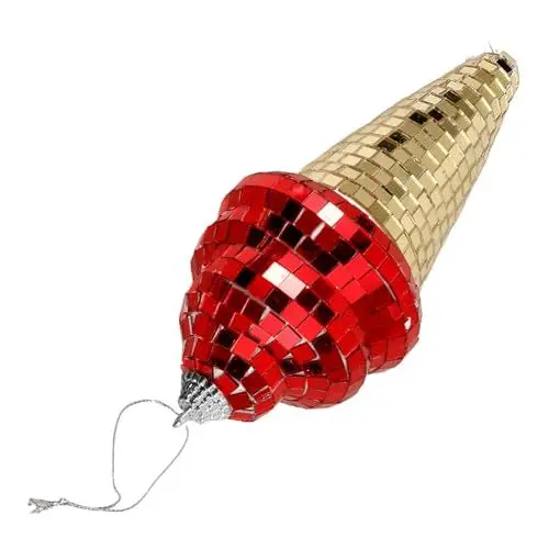 Produktbild: TOYANDONA Hängende Disco-Dekoration Eiscreme-Form Ornament 80er-Jahre-Retro-raumdekoration Party-Dekoration 1 Stück