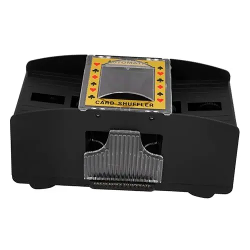 Produktbild: TOYANDONA Kartenmischmaschine Batteriebetrieben Elektrische Karten für Poker Zur Verwendung mit 2 Kartendecks Spielzubehör