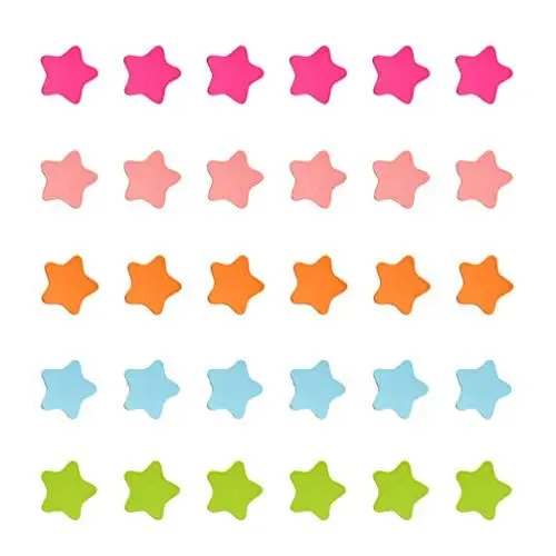 Produktbild: TOYANDONA Farbige Sterne Kühlschrank Magneten 120Pcs Sterne Magnetische Aufkleber Tafel Magnet Aufkleber Magnet Aufkleber Nette Funktionale Magneten für Klasse Büro Küche (Mischfarbe)