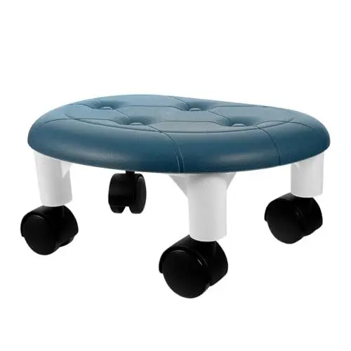 Produktbild: TOYANDONA Bruchsicherer Niedriger Hocker mit Rollen Rollhocker für Das Home-Office für Jungen und Mädchen