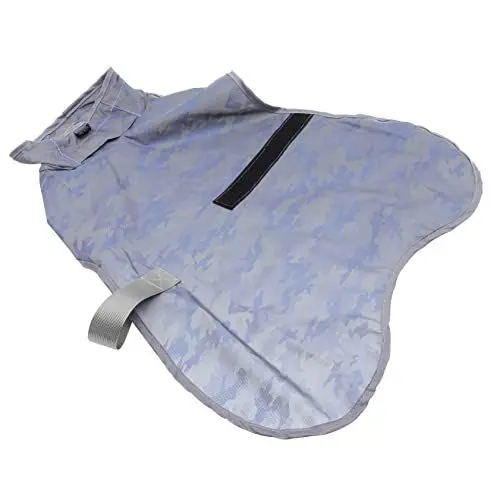 Produktbild: TOYANDONA Hunderegenmantel für Kleine Hunde Wasserdichter Atmungsaktiver Regenmantel mit Reflektierenden Streifen Camouflage Blau S Leicht und Bequem für Sicheres Gassigehen bei Regen