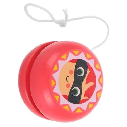 Produktbild: TOYANDONA Jo-jo -bälle Jonglierstöcke Yoyos Für Kinder Yoyo Fabrik Yoyo Aus Holz Kinder Holz- -Masse Zünde Yoyo An Aus Holz Chinesisches Trick- Rosa Hölzern
