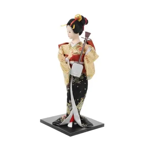 Produktbild: TOYANDONA Kimono-Puppe Japanische Statue Traditionelles Japanisches Chinesische Puppen Japanisches Ästhetisches Sammlerpuppen Porzellanpuppe Hanfu-Puppen Antike Puppen Seidentuch