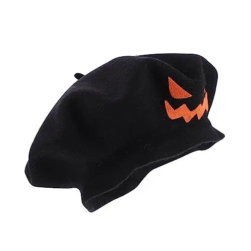 Produktbild: TOYANDONA Einzigartiger Halloween-hexenhut Schwarzes Kürbis-baskenvisier für Party Cosplay
