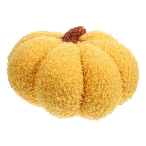 Produktbild: TOYANDONA Kürbis Kissen Kürbis Plüschkissen Kürbisförmiges Kissen Kürbis Stofftier Weiches Kürbiskissen Halloween-puppenspielzeug Kürbis-bodenkissen Sofa-wurfkissen Kürbiskissenbezüge Yellow