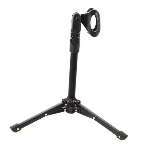 Produktbild: TOYANDONA Mikrophon Mikrofonständer Schreibtisch Mikrofonständertisch Tischmikrofonständer Mikrofonarmständer Mikrofonstativ Microphone Stand Mikrofonständerboden Mikrofon-unterstützung Metall Black