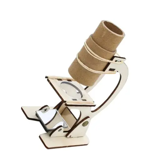 Produktbild: TOYANDONA Mikroskop Spielzeug Puzzles Aus Holz Ingenieurspielzeug Aus Holz Stielspielzeug Mikroskop Für Kinder Handgefertigtes Mikroskop Wissenschaftliches Holzspielzeug Für Kinder Hölzern