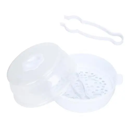 Produktbild: TOYANDONA Mikrowellen-babyflaschen-sterilisator Mit Großem Dampfgarer Für Milchflaschen Und Geschirr Langlebiges Abs-material Tragbar Für Hause Und Unterwegs