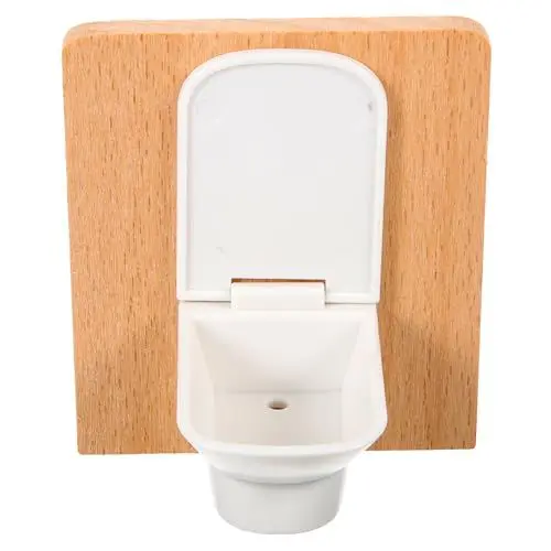 Produktbild: TOYANDONA Mini-Möbel Spielzeug Winzige Toilette Puppenhaus Möbel Toilette Mini Toilette Miniatur Toilette Puppenhaus Möbel Zubehör Miniatur Puppen Zubehör Zarte Kleine Holzmöbel