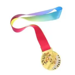 Produktbild: TOYANDONA Musikmedaille Für Kinder: Goldmedaille Für Klavier-, Violin-, Gesangs- Und Tanzwettbewerbe – Tragen Eines Halsbandes Für Musikveranstaltungen Und Erfolge Von Kindern