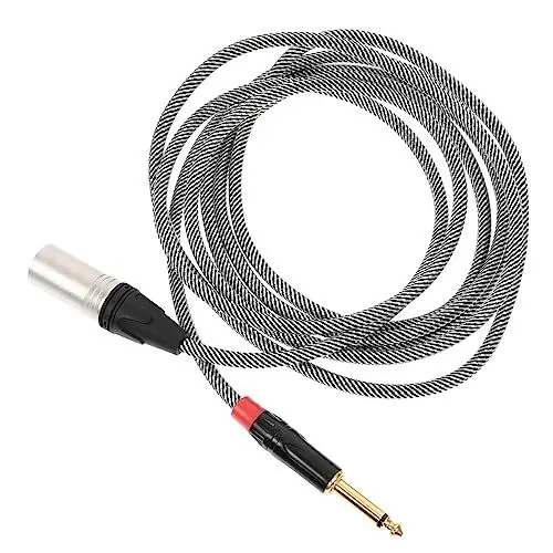 Produktbild: TOYANDONA Öffentliches Audiokabel Audiokabel Für Mikrofon Audiokabel Für Gitarrenverstärker Lautsprecher Basskabel Elektrische Gitarre E Gitarrenkabel Audiokabel Audiodraht Faser