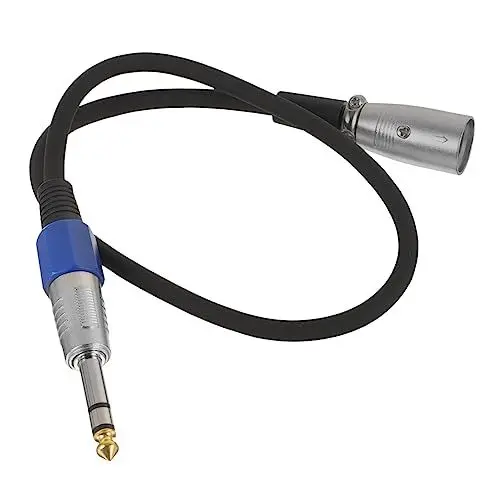 Produktbild: TOYANDONA Öffentliches Audiokabel von kurzes XLR-Kabel XLR-Patchkabel Stereokabel xlr zu trs bis 1/4 kupferkabel Meterkabel XLR auf 1/4 XLR-auf-1/4-Stereo-Adapter XLR-Adapter PVC Black