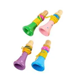 Produktbild: TOYANDONA Pfeife Blasen Spielzeug Kid Trompete Spielzeug Kleinkind Trompete Instrument für Baby Musik Lernen Praxis Instrument Weihnachtsfeiergeschenke ( Zufällige Farbe )