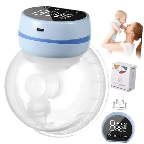 Produktbild: TOYANDONA Rosa Muttermilch-extraktor Saugmilchpumpe Automatische Freihändige Stillpumpe Kabellose Baby Kieselgel Stumm