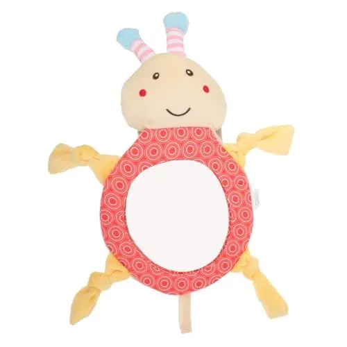 Produktbild: TOYANDONA Rücksitz Spiegel Für Autokindersitze Sicherer Bruchsicherer Rückblickspiegel Für Auto Weiches Plüschiges Design Für Emotionale Unterstützung Und Sicheres Fahren