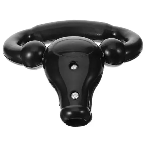 Produktbild: TOYANDONA Schiebegriff Ergometer Für Handhaben Ergonomische Fahrradgriffe Wagen Griff Für Fahrradtrainer Puppensitz Dreirad Griff Roller Fahrräder Anhänger Plastik Black