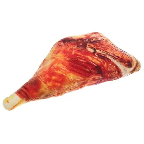 Produktbild: TOYANDONA Simulation Food Kissen Realistischer Kissenbezug Form Von Gebratenem Schweinefleisch Großes Sofakissen Für Kreative Dekoration Und Perfekten Für Schlafzimmer Und