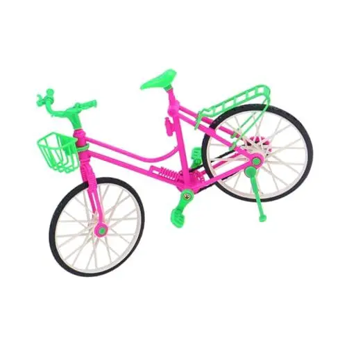 Produktbild: TOYANDONA Fahrrad Modell Aus Kunststoff Dekoratives Spielzeug Gärten Realistische Details Für Puppenhäuser Und Kreative Deko-Ideen Fördert Die Kognitive Entwicklung Von Kindern