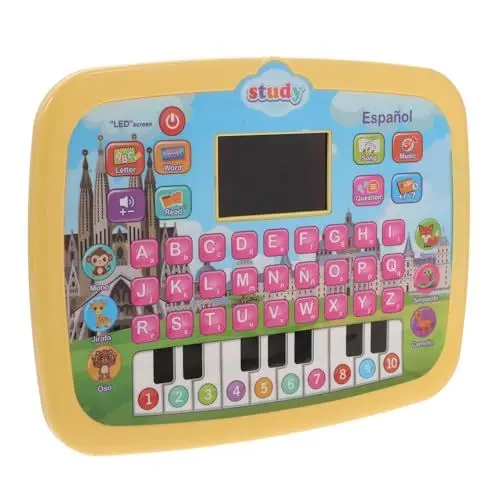 Produktbild: TOYANDONA Spanisch Lernmaschine Kinderspielzeug Kinder Tablet Kleinkind Tablet Kinder Tablet Kleinkind Laptop Tablet Für Kinder Kinder Laptop Kinder Lernspielzeug Elektronisches