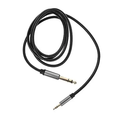 Produktbild: TOYANDONA Stereo-Klinkenkabel Audiokabel Stereokabel Verbindungskabel für Audio-Geräte Hilfskabel für Auto 3,5 mm bis 6,35 mm Kopfhörerkabel 3,5-mm-Kabel Alle Kupferleiter Black
