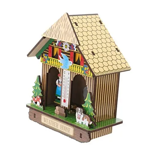 Produktbild: TOYANDONA Wetterstation Barometer mit Hygrometer Wandbarometer für Innenräume Temperatur und Luftfeuchtigkeit Messen und Stilvolles Design für Freunde und Familie