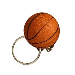Produktbild: TOYMYTOY Basketball Keychain Schlüsselanhänger Basketball Fans Souvenir Geschenk Auto Tasche Anhänger 4 cm (Orange Raue Oberfläche)