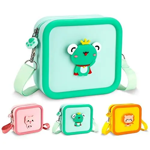 Produktbild: TOYOGO Kinderkameratasche, Kindertasche, tragbare Tasche für Kinder, Zubehör für Kinder-Digitalkamera, geeignet für Mädchen und Jungen ab 3, 4, 5, 6, 7 + Jahre alt (Grün)