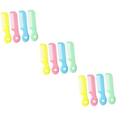 Produktbild: Toyvian 12 Stk Babykamm Baby-reinigungswerkzeug Säuglingskamm Taschen-haarkamm Breiter Zahnpaddelkamm Entwirrender Kamm Haustierpflegekamm Säuglingskämme Abs Kleinkind Neugeboren Bürste