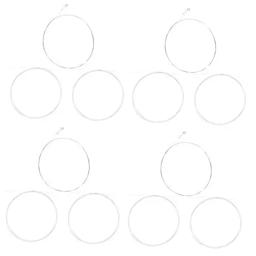 Produktbild: Toyvian 4 Sätze Musical Balalaika Saiten Nylon Nilon Saiten Ersatz Balalaika Zubehör 3 Stück * 4