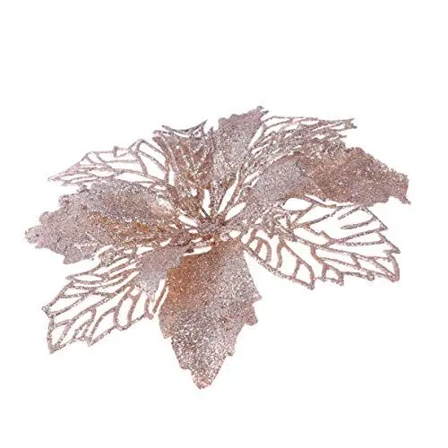 Produktbild: Toyvian 12 stücke weihnachtsblume weihnachtssterne Glitter weihnachtsstern künstliche weihnachtsstern Weihnachtsbaum Ornamente weihnachtsschmuck ()