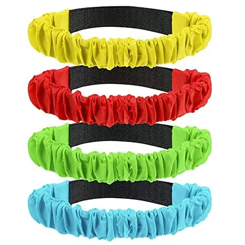 Produktbild: Toyvian 12st 3-beiniges Rennspiel Elastisches Band Für Feldspiele Leg Race Band-Spiel Dreibeinlauf Dreibeinige Renngurte Rennspiele Im Freien Hof Spiel Kooperieren Erwachsener Kind