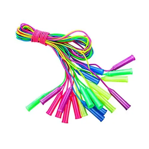 Produktbild: Toyvian 12st Springseil Kleinkinder Seilspringen Seil Verstellbar Übung Zum Seilspringen Kinderseil Seilspringen Für Anfänger Schlagschnur Plastik Einstellbar Kleiner Griff Fitness