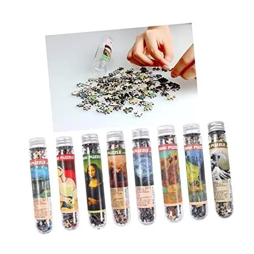 Produktbild: Toyvian 150-teiliges Set Puzzle Intellektuelles Spiel Landschaftspuzzle Berühmtes Malpuzzle Bildung Puzzle-Spielzeug Landschaftsrätsel Ölgemälde-Puzzle Wunderland-Puzzle Blaue Karte Mini