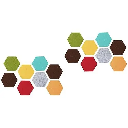 Produktbild: Toyvian 16 Stk Pinnwand Aus Filz Beachten Fotos Anzeigetafel Pinnwand Trimmen Wand Klebrig Pinnwand- Anschlagtafeln Aus Filz Collage Wandaufkleber Filz Pinnwand Hexagon Wandfliesen