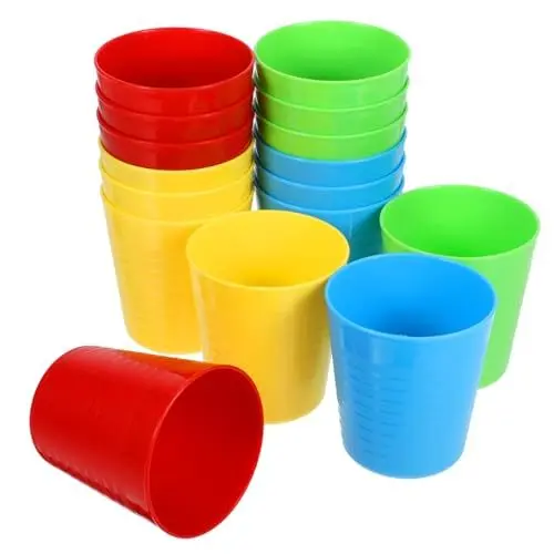 Produktbild: Toyvian 16 Stück Getränkebecher Getränkebecher Kunststoff Partybecher Getränkebecher Wiederverwendbare Wasserbecher Plastikbecher Plastikbecher Wiederverwendbare Wiederverwendbar