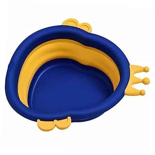 Produktbild: Toyvian 1stück Tragbarer Gesichtswaschbecken Faltbarer Cartoon-waschtisch Für Kleinkinder Badewanne Für Neugeborene Für Blau