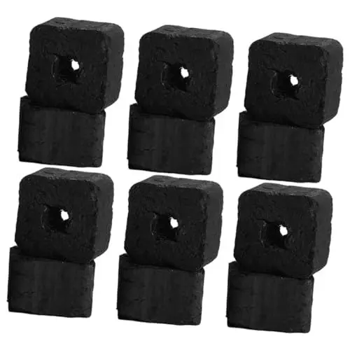 Produktbild: Toyvian 1tasche Feuerkohle Für Grillen Und Kamin Bambuskohle-tabletten Für Küche Outdoor Anzünden Haushaltskohle Für Camping Und Räuchern