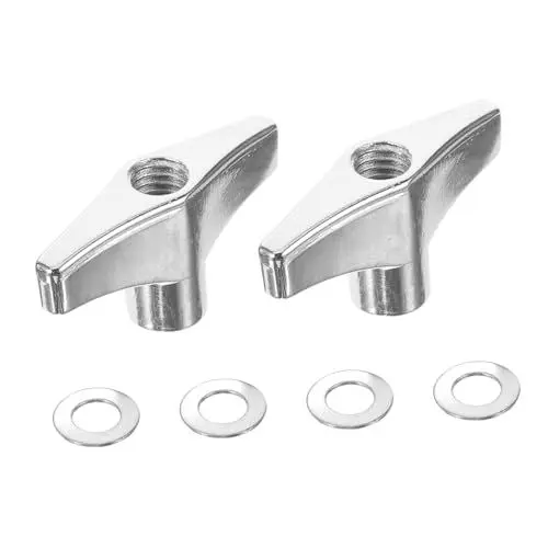 Produktbild: Toyvian Trommelständer-zubehörsatz 12-teilige Hardware-muttern Schmetterlingsflügel-befestigungselemente Ersatzteile Einfaches Festziehen Von Hand Für Schlagzeug-sets