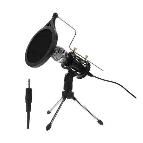 Produktbild: Toyvian 1 Satz Mikrofon-Set Mikrofon Für -übertragung Mikrofon Für Studio Handyhalter Podcast-Studio-mikrofon Smartphone-ständer Mini-stativ Für Telefon Black Elektronisches Bauteil